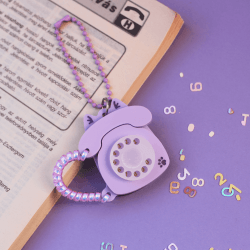 Retró telefon kawaii függő