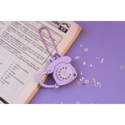 Retró telefon kawaii függő