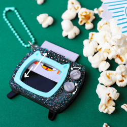 Retró televízió kawaii képkeret függő