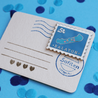 Kawaii Balaton zománcozott fém kitűző