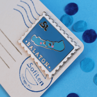 Kawaii Balaton zománcozott fém kitűző