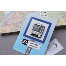 Modern metró kawaii zománcozott fém kitűző