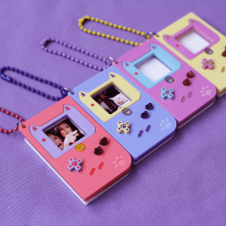 Retró játékkonzolos kawaii képkeret függő pasztell színben