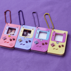 Retró játékkonzolos kawaii képkeret függő pasztell színben