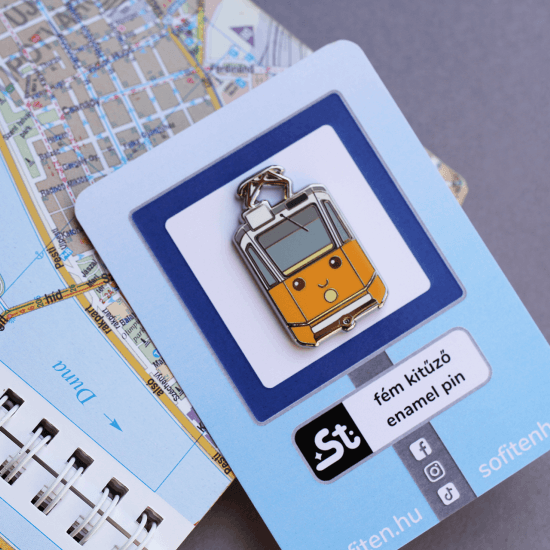 "G" villamos kawaii zománcozott fém kitűző