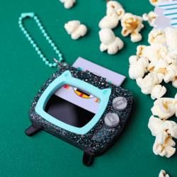 Retró televízió kawaii képkeret függő