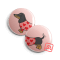 Pulcsis tacskó kawaii kitűzőszett