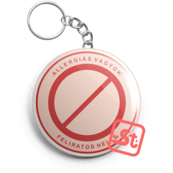 I'm allergic to: personalized kawaii bottle opener keychain