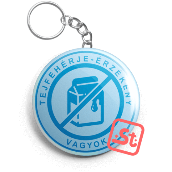 NO tej kawaii mentes üvegbontós kulcstartó