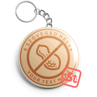 NO földimogyoró kawaii mentes üvegbontós kulcstartó