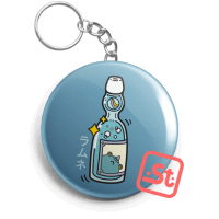 Ramune kawaii üvegbontós kulcstartó