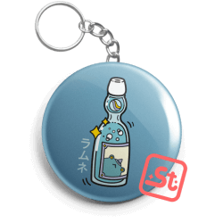 Ramune kawaii üvegbontós kulcstartó
