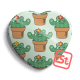 Cacticuddle kawaii heart badge