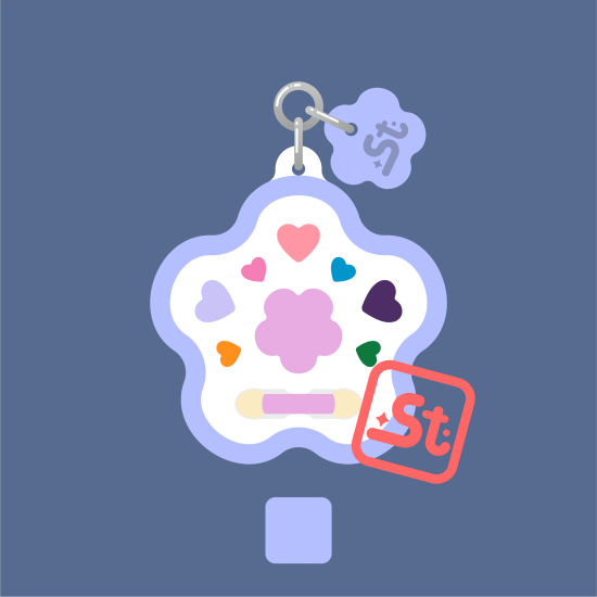 Gyerek sminkkészlet kawaii tükrös függő Gyerek sminkkészlet kawaii tükrös függő