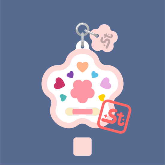 Gyerek sminkkészlet kawaii tükrös függő Gyerek sminkkészlet kawaii tükrös függő