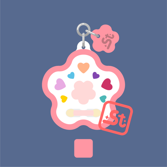 Gyerek sminkkészlet kawaii tükrös függő Gyerek sminkkészlet kawaii tükrös függő