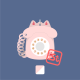 Retró telefon kawaii függő Retró telefon kawaii függő
