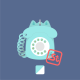 Retró telefon kawaii függő Retró telefon kawaii függő