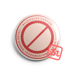 I'm allergic to: personalized kawaii badge