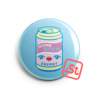 Dumb B!tch energy kawaii hűtőmágnes