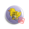 I don't give a duck kawaii hűtőmágnes