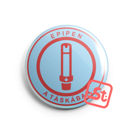 GO Epipen kawaii mentes kitűző