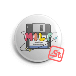 Man I love floppy disks kawaii hűtőmágnes