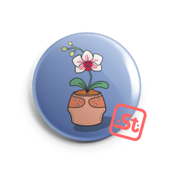 Pelenkapalánta kawaii kitűző