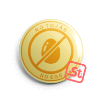 NO tojás kawaii mentes kitűző
