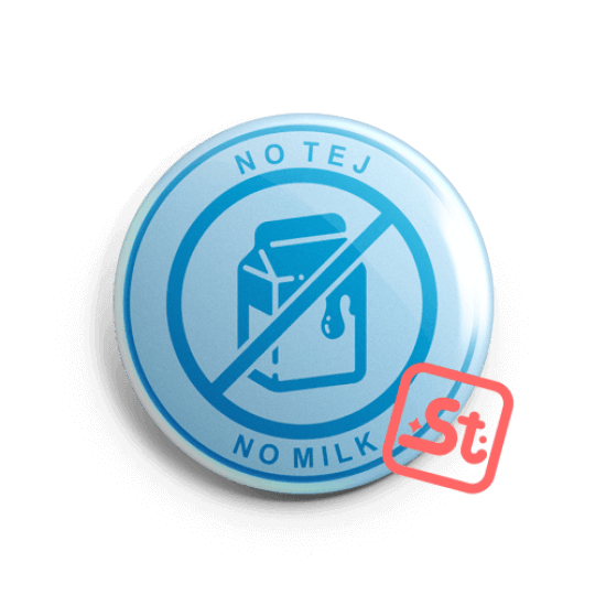 NO tej kawaii mentes hűtőmágnes NO tej kawaii mentes hűtőmágnes