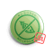 NO borsó kawaii mentes hűtőmágnes