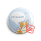 Szarkasztikus Samu kawaii hűtőmágnes
