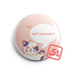 Szarkasztikus Sára kawaii hűtőmágnes