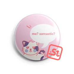 Szarkasztikus Sára kawaii hűtőmágnes