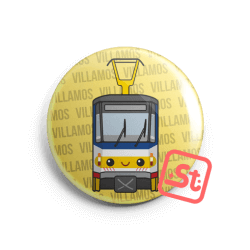 "T" villamos kawaii hűtőmágnes - napos verzió