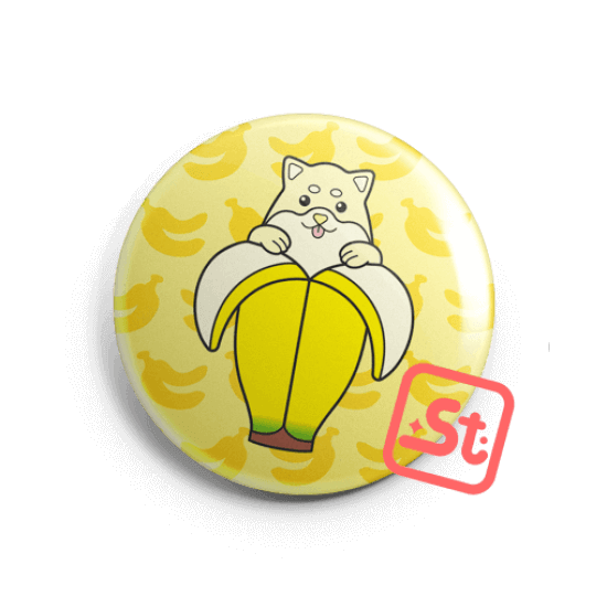 Baninu kawaii badge