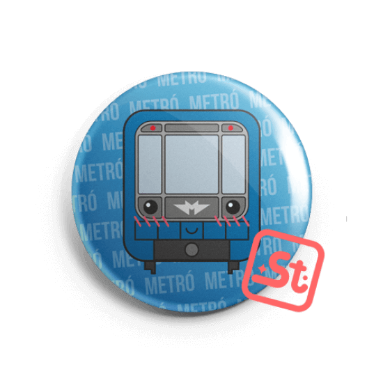 Metro kawaii badge
