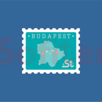 ELŐRENDELÉS - Kawaii Budapest zománcozott fém kitűző