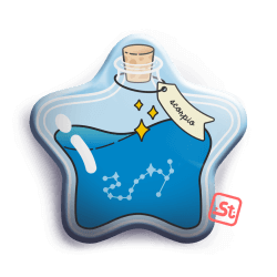 Horoscopotion kawaii star badge - Water - Scorpio