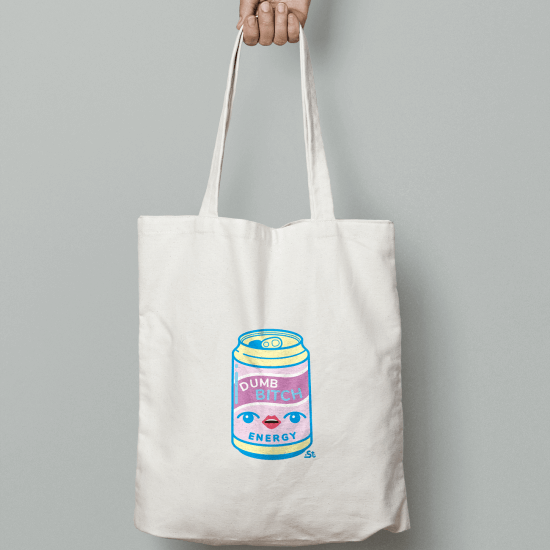 Dumb B!tch energy kawaii vászontáska Dumb B!tch energy kawaii vászontáska